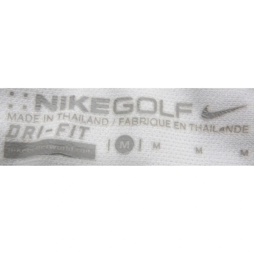Nike Golf Dri-FIT Polo Shirt BraeBurn Country Club Short Sleeve Men Medium White